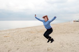Linda Raymond at Penfield Beach
